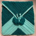 Crochet crossbody bag.