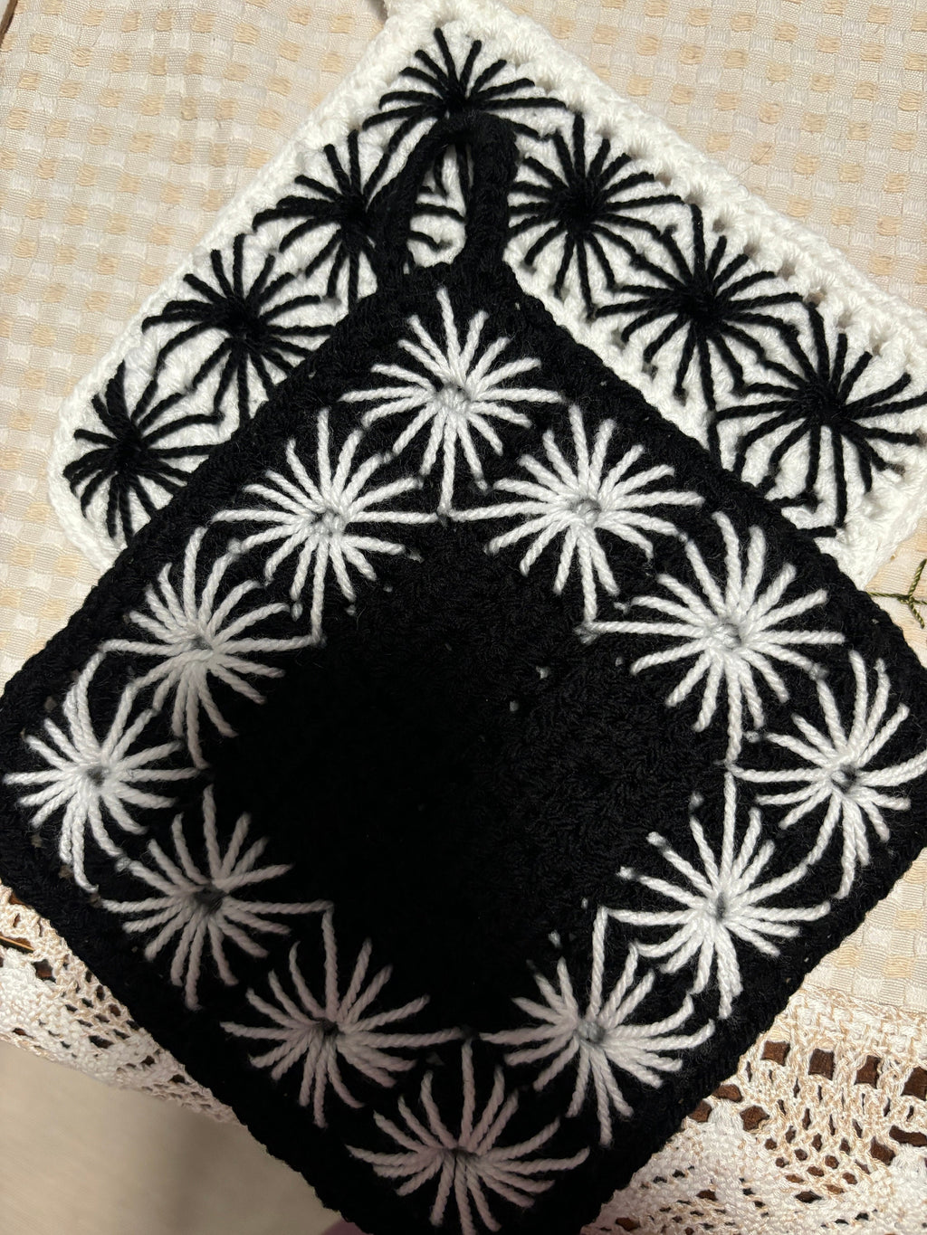 Crochet pot holders.
