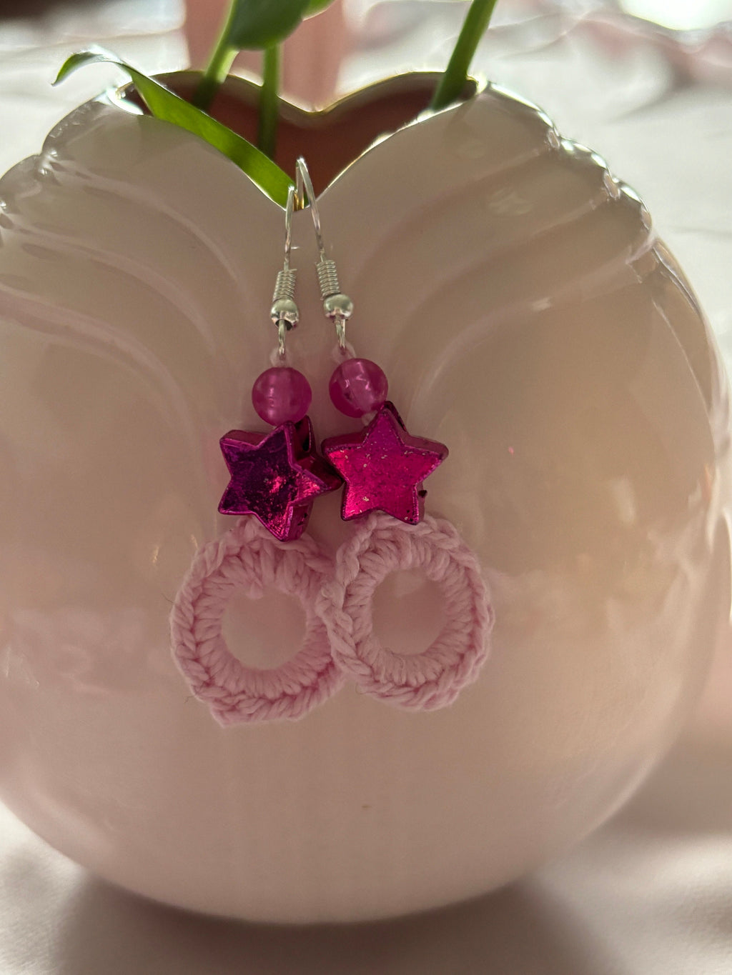 Crochet Flower Earrings: Handmade Summer Colors