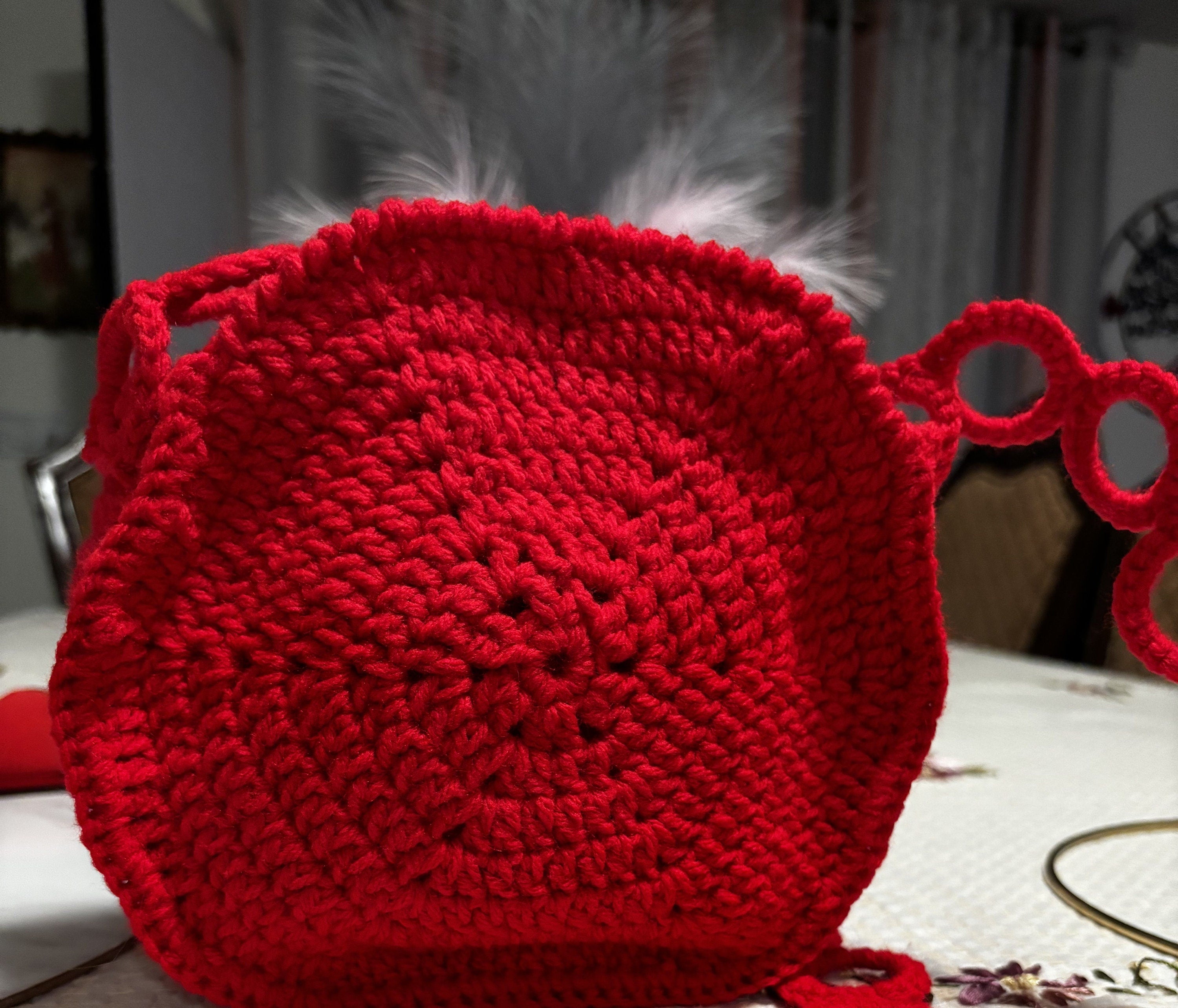 Albanian eagle crochet bag.