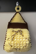 Crochet toilet roll holder