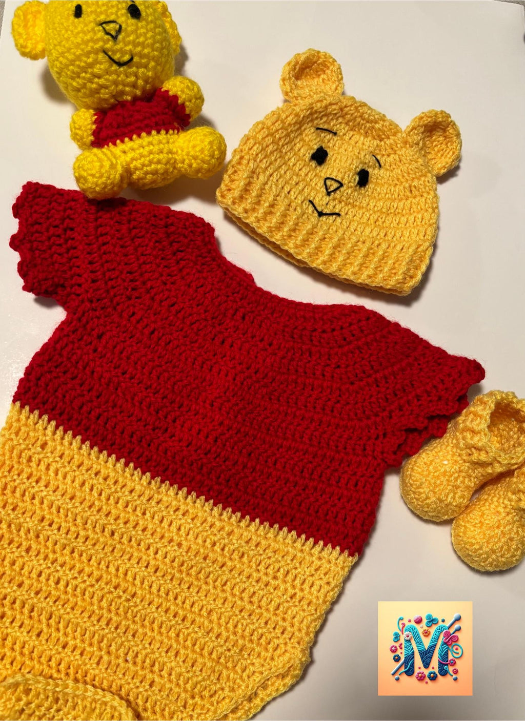 Crochet baby set.