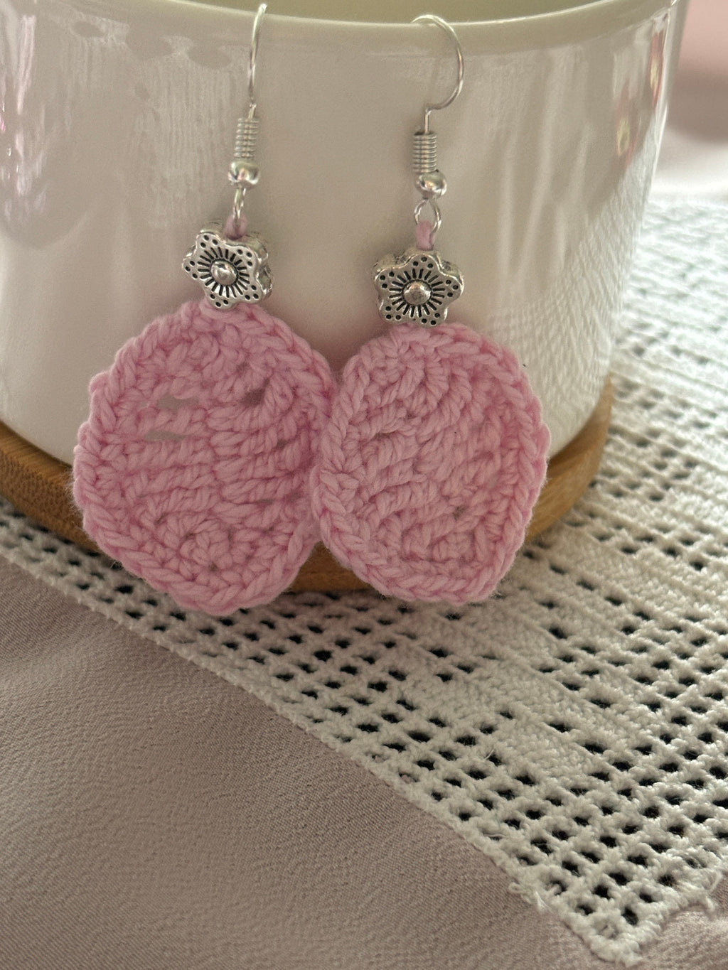 Crochet Flower Earrings: Handmade Summer Colors