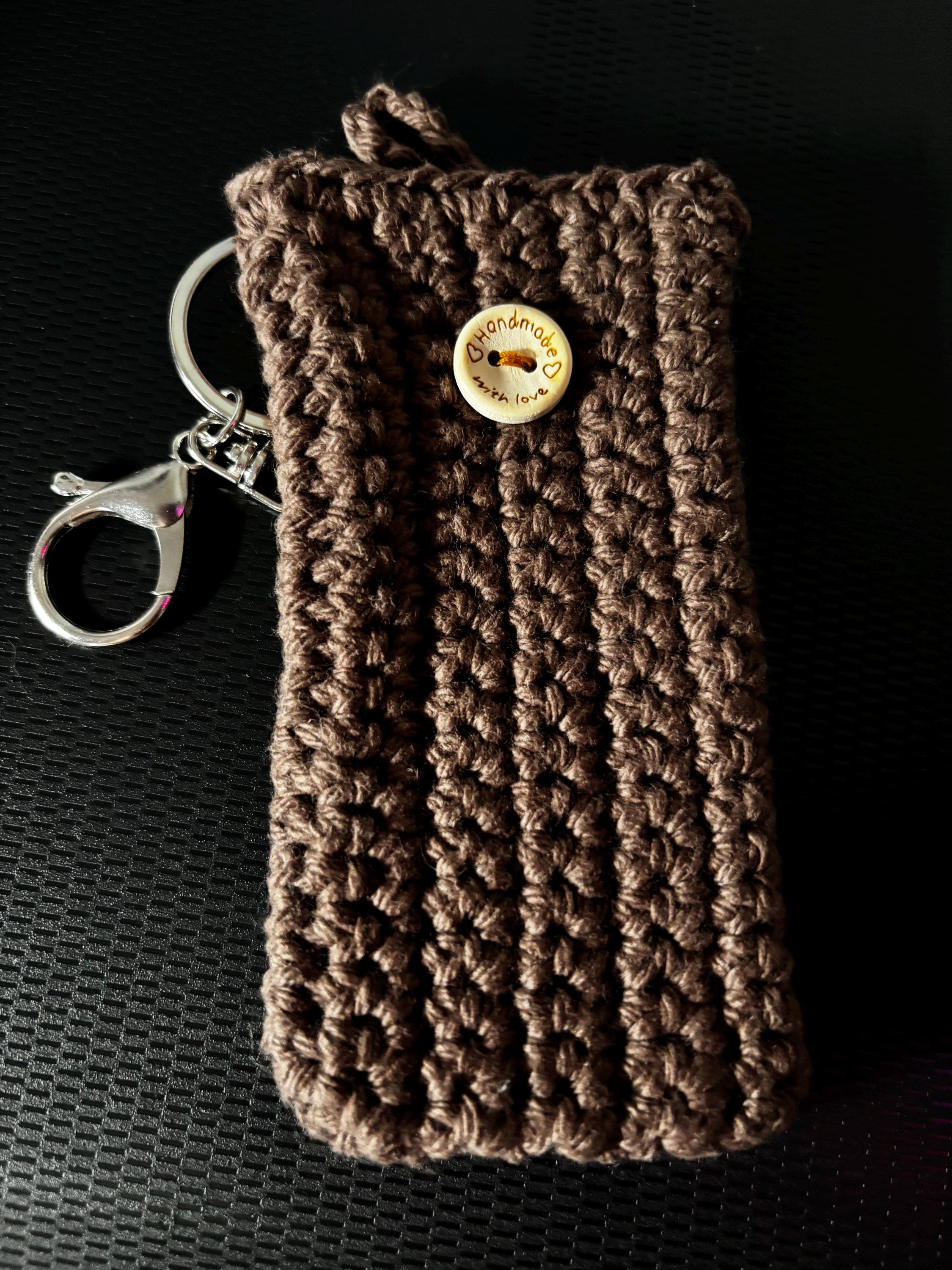 Crochet card holder.