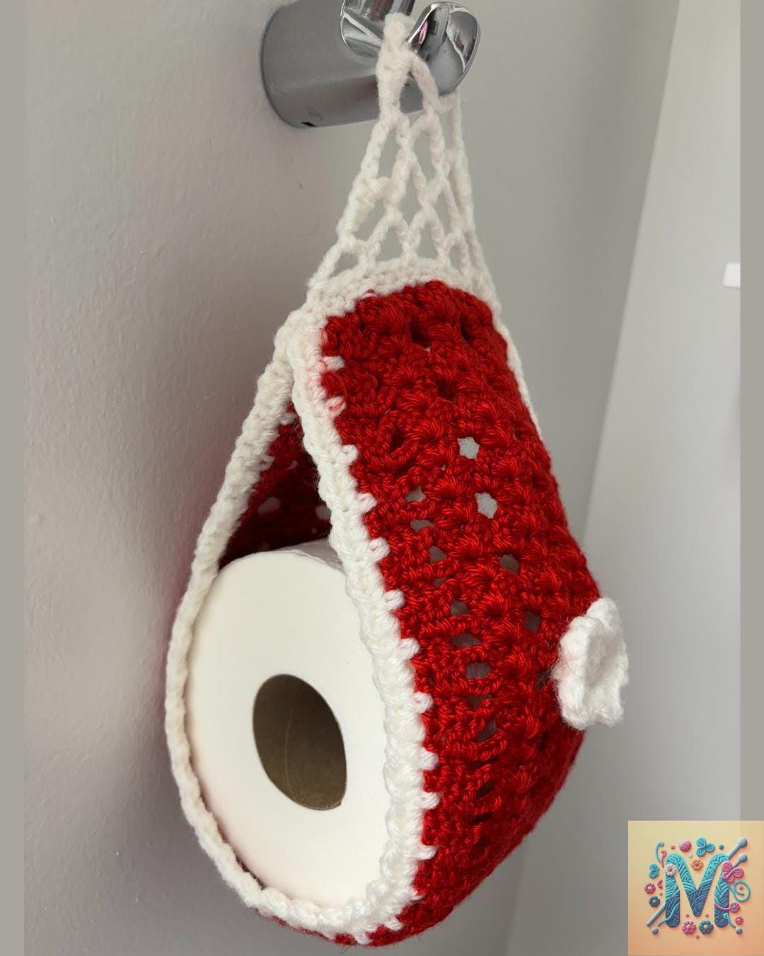 Toilet paper hanging holder.
