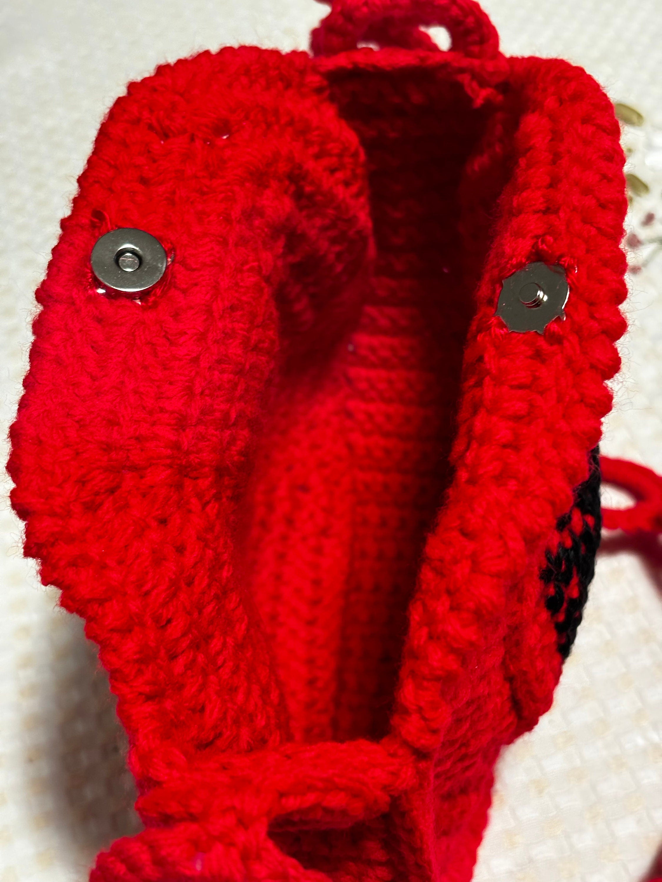 Albanian eagle crochet bag.