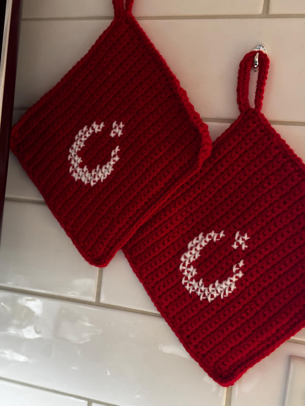 Flag pot holders set.