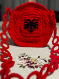 Albanian eagle crochet bag.