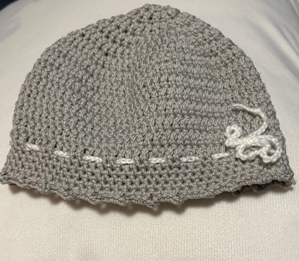 Crochet baby hat, mittens and socks set.