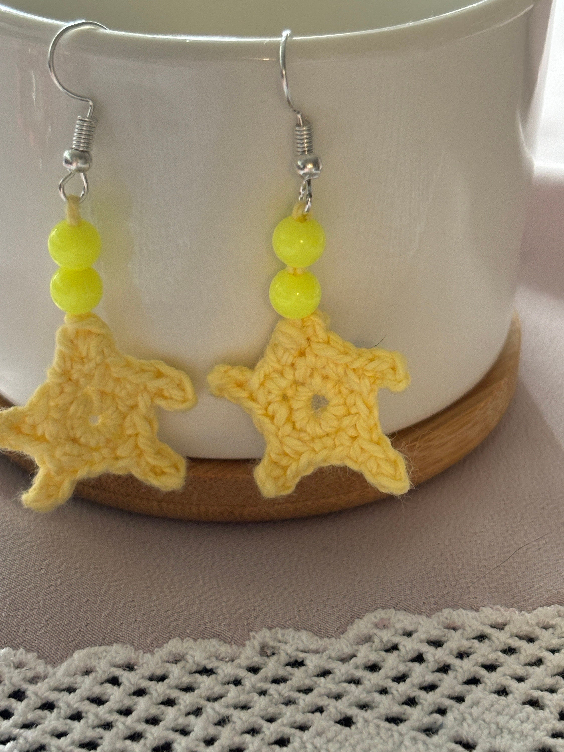 Crochet Flower Earrings: Handmade Summer Colors