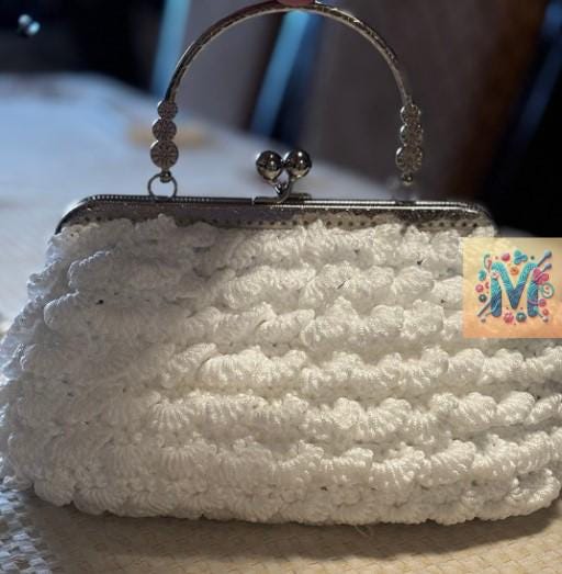 White Crochet Purse: Elegant Clutch Bag