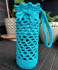 Crochet water bottle holder.