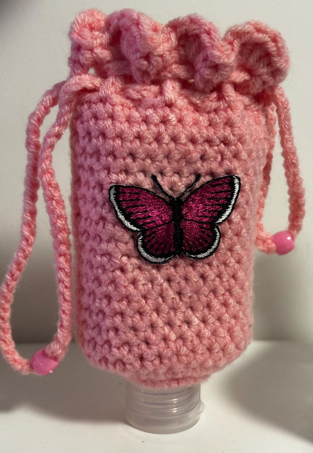 Crochet hand sanitizer case