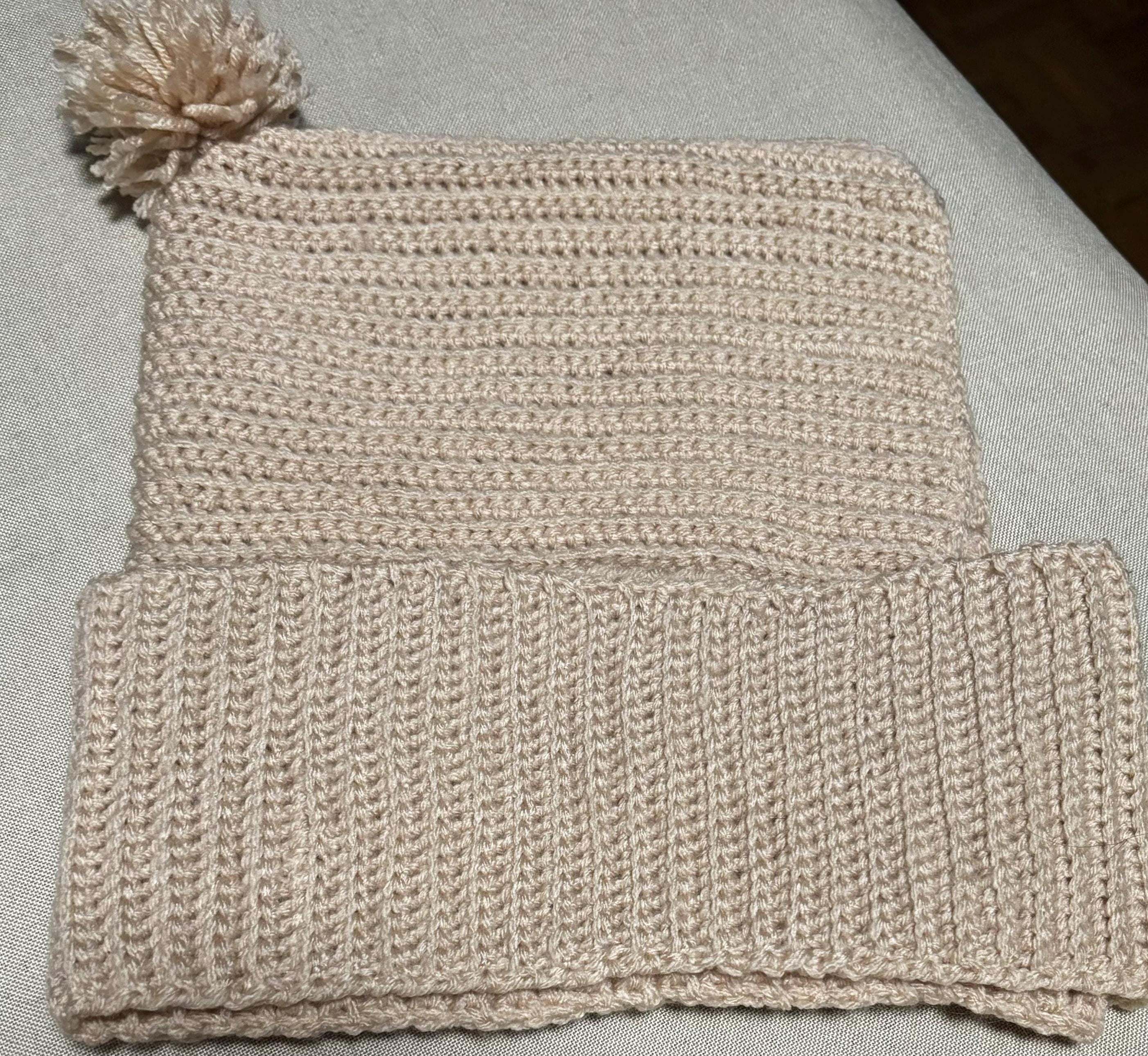 Crochet hooded scarf for toddlers.