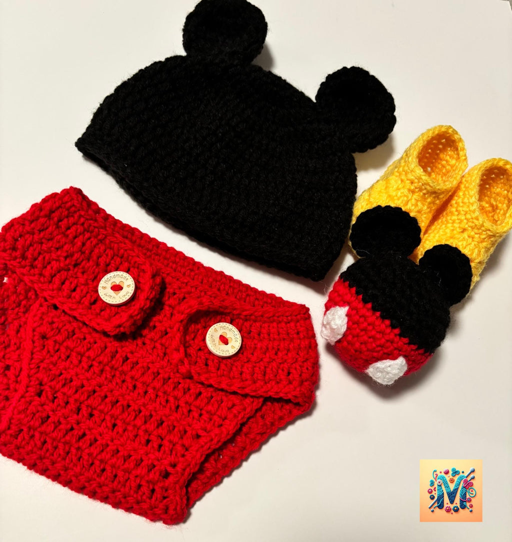 Crochet baby set.