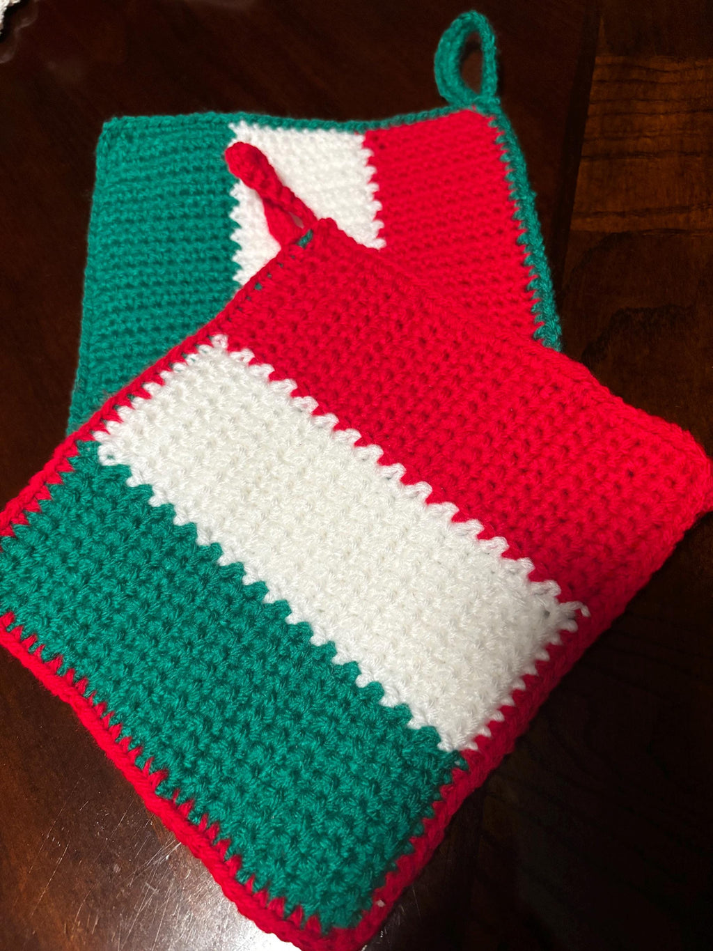 Flag pot holders set.