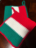 Flag pot holders set.