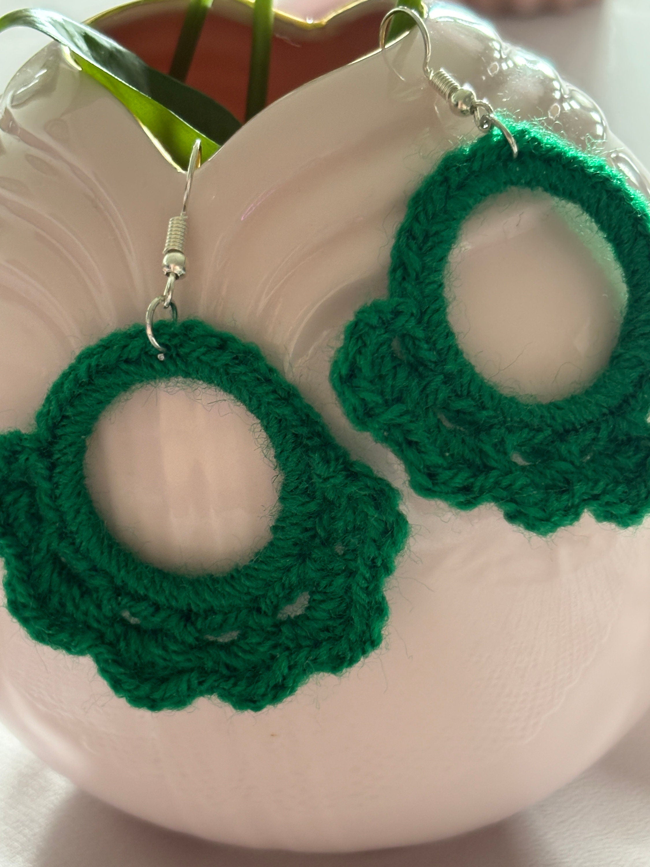 Crochet Flower Earrings: Handmade Summer Colors
