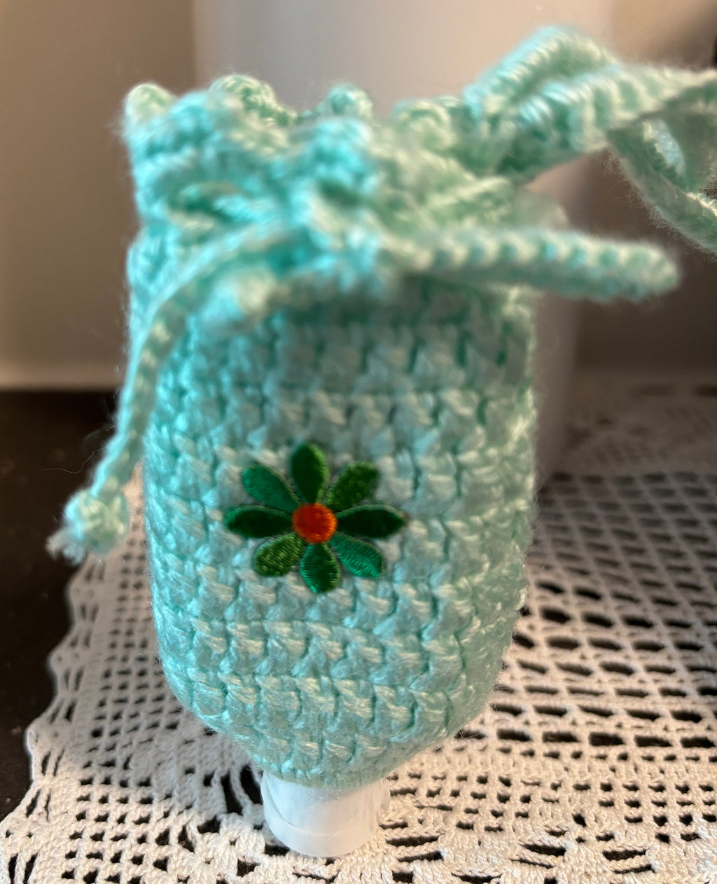 Crochet hand sanitizer case