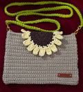 Crochet sunflower bag.