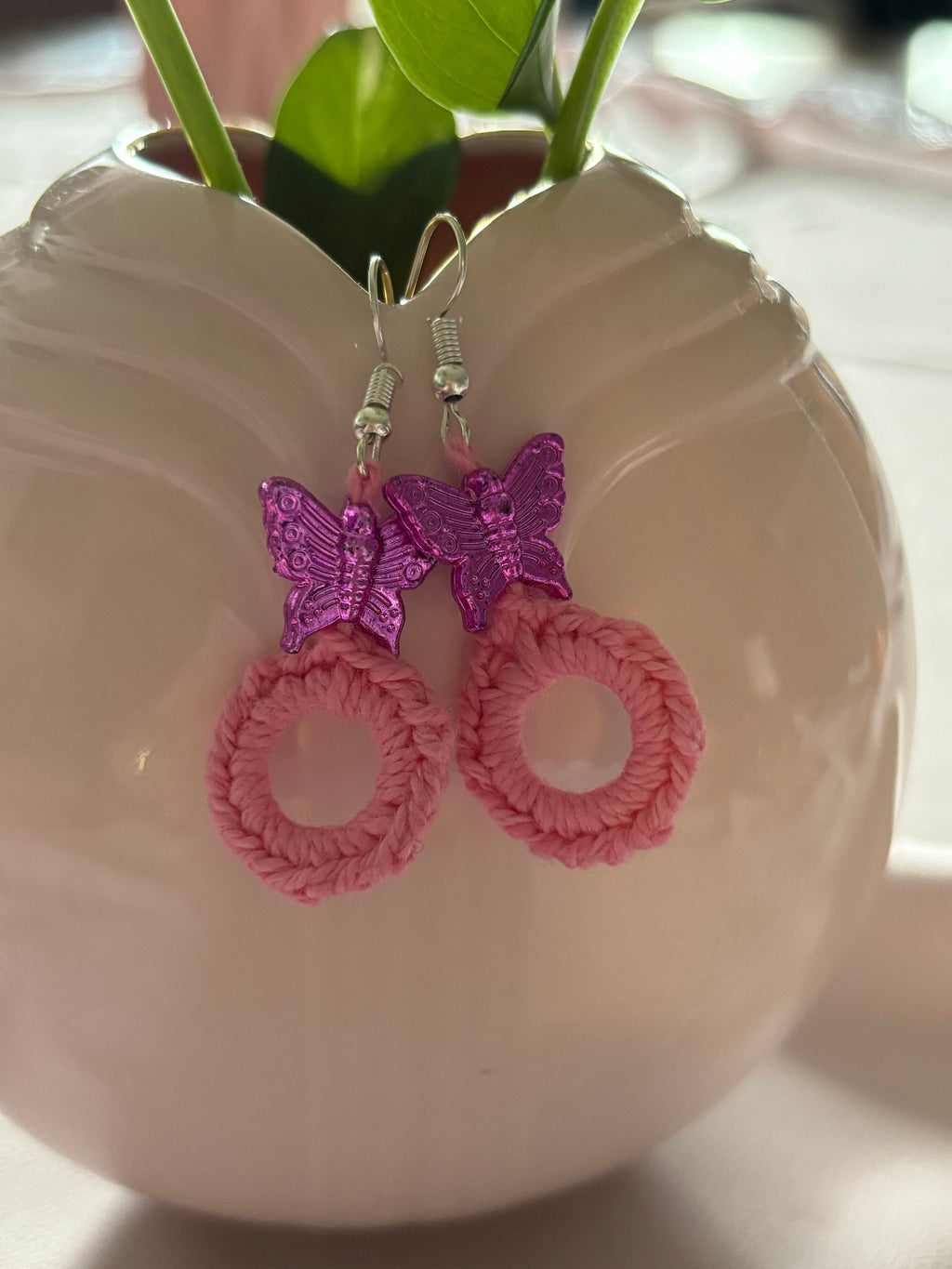 Crochet Flower Earrings: Handmade Summer Colors