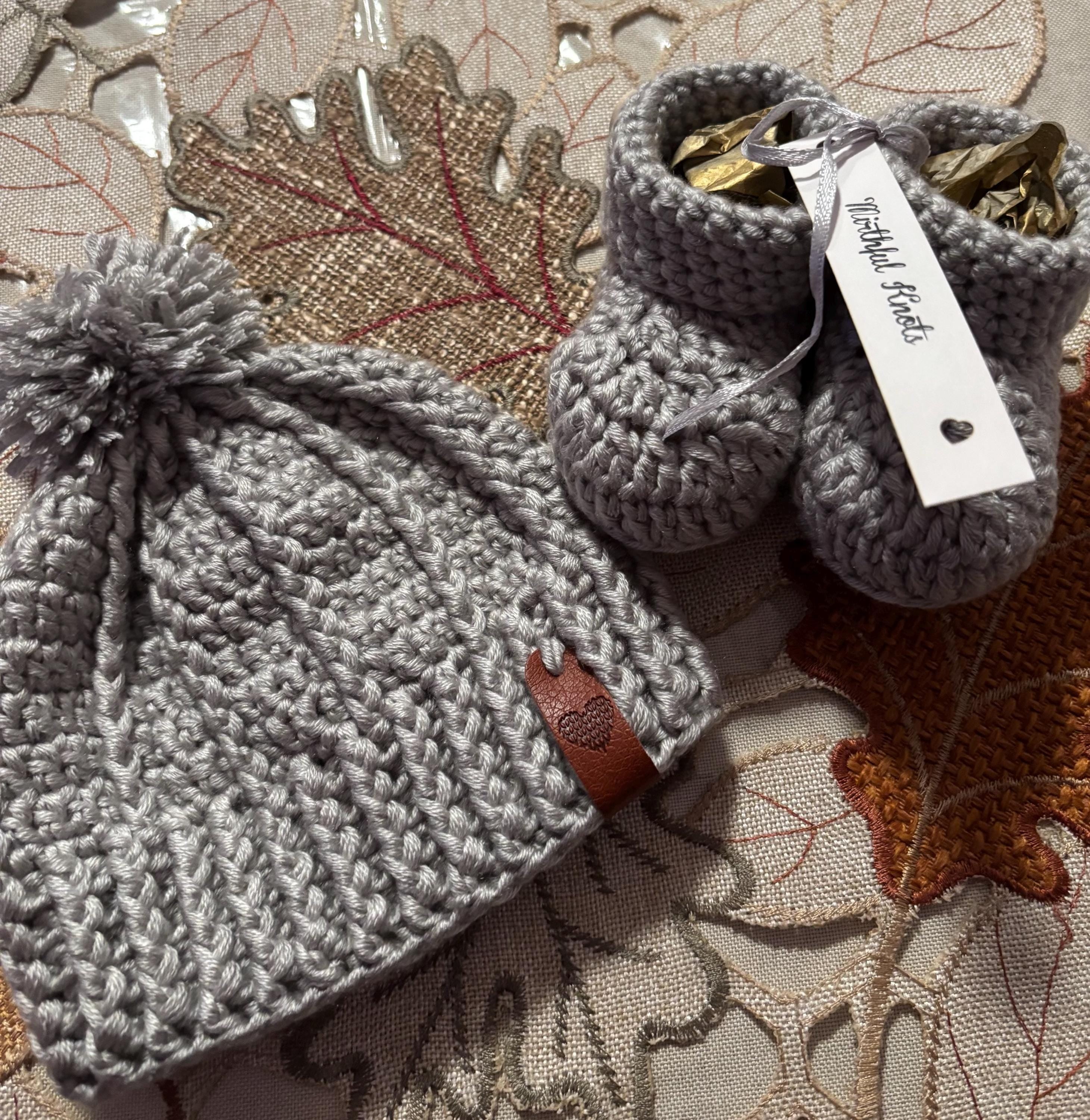 Crochet baby set.