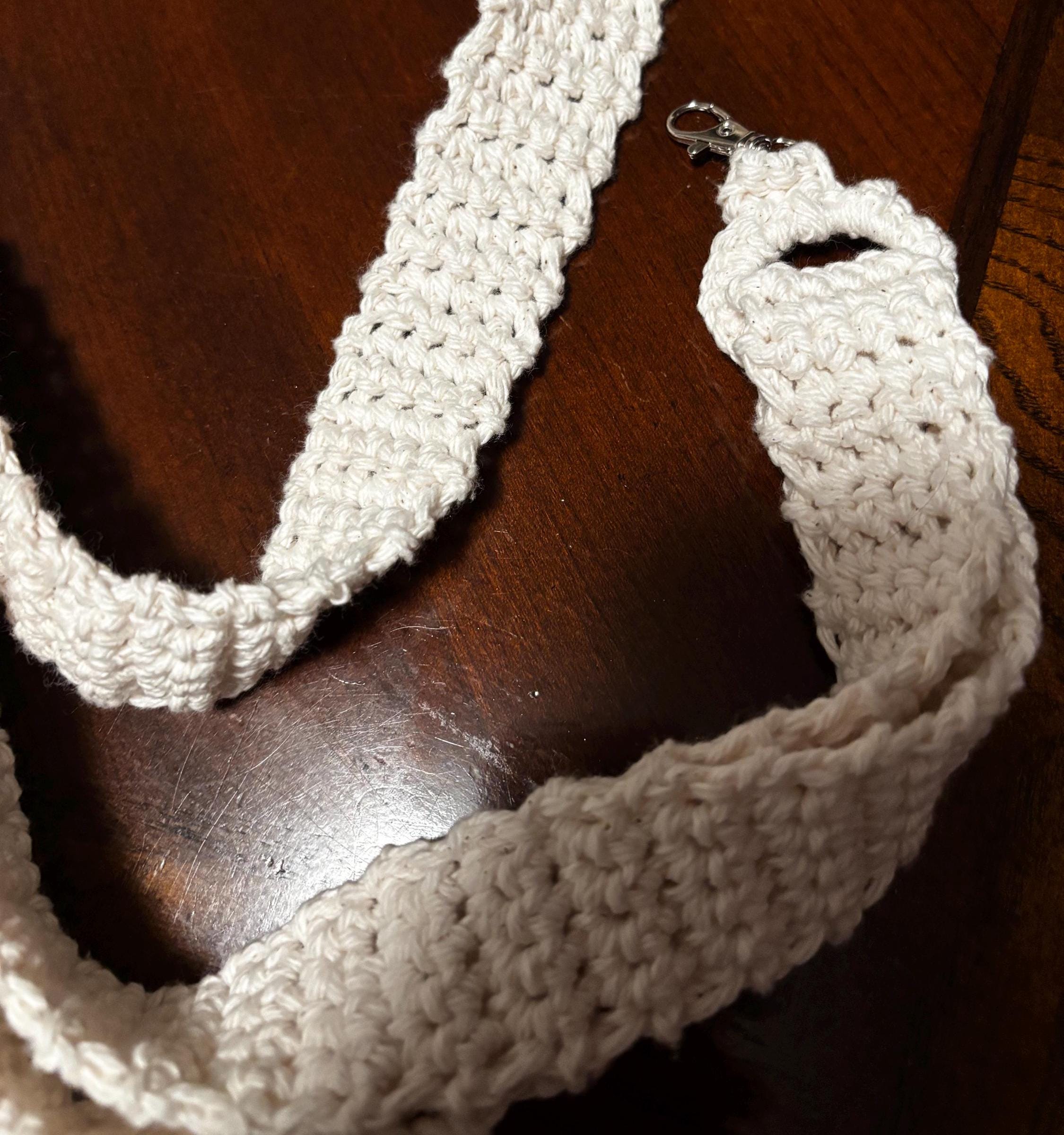 Crochet yoga mat bag.