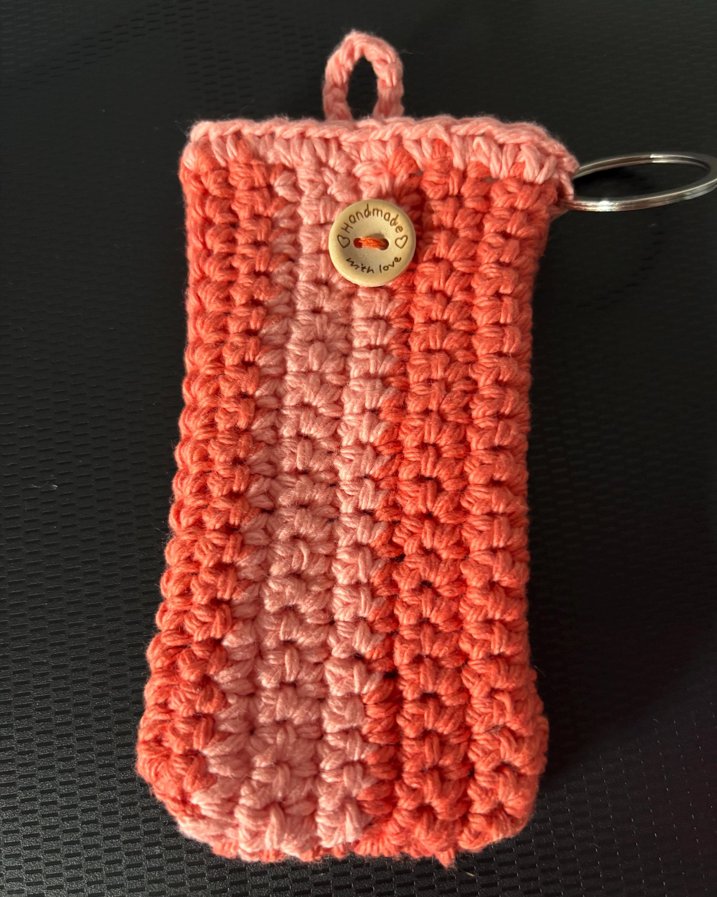 Crochet card holder.